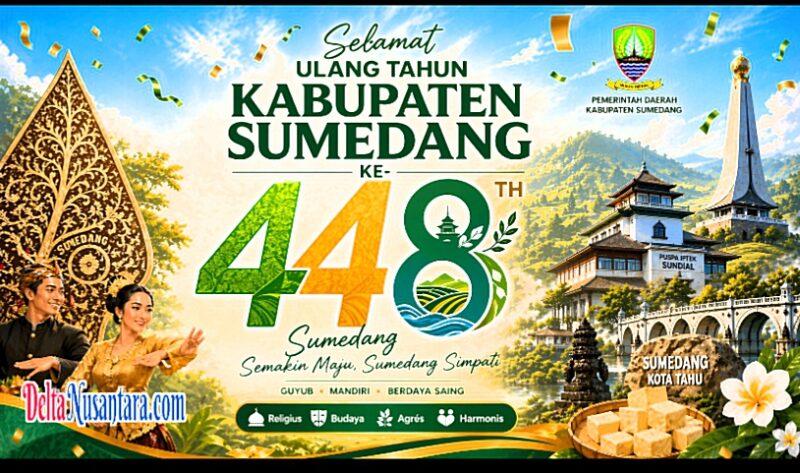 Bupati Dony Ahmad Munir mengajak seluruh masyarakat menjadikan Hari Jadi Sumedang sebagai momentum memperkuat kebersamaan dan semangat gotong royong.