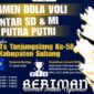 Sambut Milad ke-58, MTs Tanjungsiang Adakan Kompetisi Voli Tingkat SD/MI Se-kabupaten Subang. 