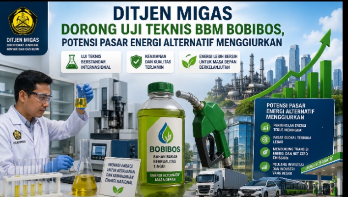 Ditjen Migas juga mengarahkan agar Bobibos segera menuntaskan seluruh tahapan pengujian guna menentukan posisi produknya.