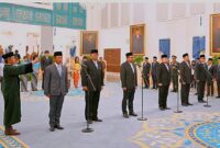 Presiden Prabowo Subianto secara resmi melantik pejabat negara/pemerintah di Istana Negara, Jakarta, pada Senin, 27 April 2026. Foto: BPMI Setpres. 