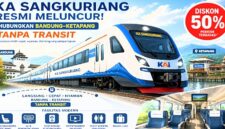KAI resmi meluncurkan Kereta Api (KA) Sangkuriang, yang melayani rute langsung dari Stasiun Bandung menuju Stasiun Ketapang tanpa transit.