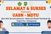 343 Santri MDTU Tanjungsiang ikuti ujian nasional diniyah selama tiga hari. 