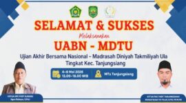 343 Santri MDTU Tanjungsiang ikuti ujian nasional diniyah selama tiga hari. 