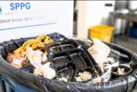 Program dapur penyedia Makanan Bergizi Gratis (MBG) ini diperkirakan menghasilkan tambahan sampah organik hingga 50–60 ton per hari.