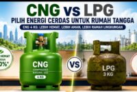 Pemerintah menyatakan CNG lebih hemat dari LPG. 