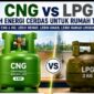 Pemerintah menyatakan CNG lebih hemat dari LPG. 