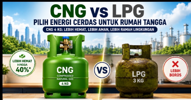 Pemerintah menyatakan CNG lebih hemat dari LPG. 