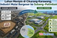 Keterbatasan lahan di kawasan industri Cikarang dan Karawang mulai mendorong perusahaan mencari lokasi baru. Arah ekspansi kini bergeser ke wilayah Subang dan Patimban, Jawa Barat.