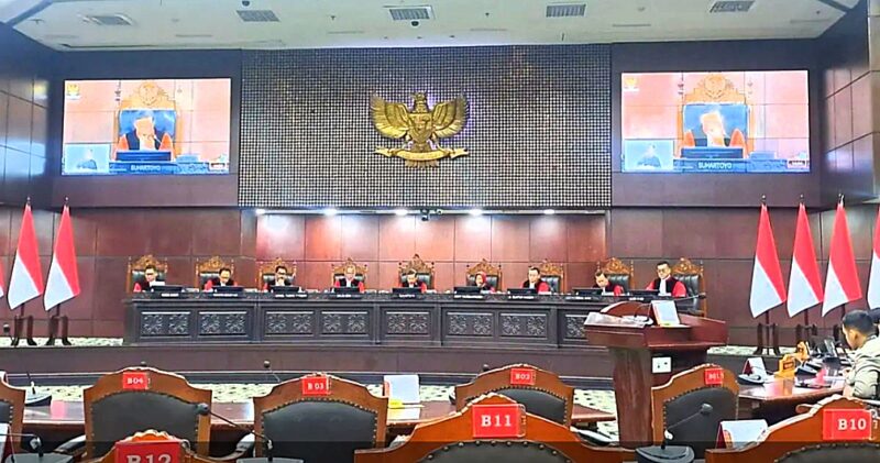 MK mengabulkan pencabutan gugatan APBN 2026 terkait Program Makan Bergizi Gratis (MBG).