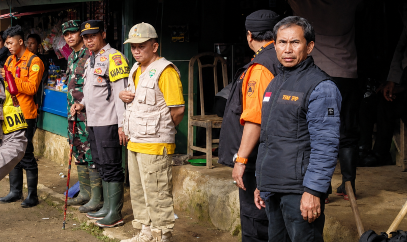 Camat Cisalak apresiasi Tim SAR, sampaikan bela sungkawa kepada keluarga korban. 