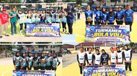 Perhelatan turnamen bola voli Delta Nusantara Cup memasuki hari kedua dengan suasana yang semakin semarak.