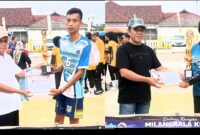 Partai puncak Turnamen Bola Voli Delta Nusantara CUP 2026 berlangsung sengit dan sarat tensi. Minggu (21/6/2026).