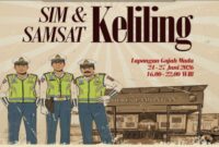 Nuansa Tempo Doeloe Warnai Layanan SIM dan Samsat Keliling Satlantas Polres Lamongan. 
