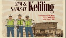 Nuansa Tempo Doeloe Warnai Layanan SIM dan Samsat Keliling Satlantas Polres Lamongan. 