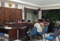 Forkopimcam Sugio menggelar rapat koordinasi mendesak pada Rabu malam, 17 Juni 2026, pukul 18.30 WIB di Pendopo Kecamatan.