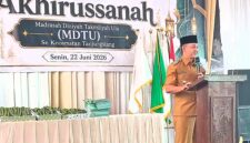 Camat Tanjungsiang menghadiri Haflah Akhirussanah MDTU se-Kecamatan Tanjungsiang Tahun 2026.