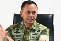 Kepala Biro Informasi Pertahanan Sekretariat Jenderal Kemhan, Brigjen TNI Rico Ricardo Sirait. 