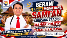 Sami’an hadir dengan visi besar  mewujudkan Desa Sekarbagus yang mandiri, transparan, dan sejahtera melalui proses demokrasi yang jujur dan bebas dari praktik politik uang.