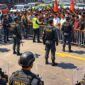 Sebanyak 619 personel gabungan dikerahkan untuk mengamankan dua aksi unjuk rasa yang akan berlangsung di sejumlah titik di wilayah Jakarta Pusat. 
Poto. Ilustrasi. 
