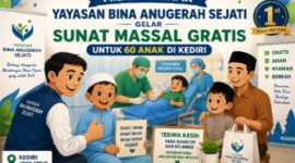 Memperingati Milad ke-1, Yayasan Bina Anugerah Sejati yang menaungi Panti ODGJ Syifaul Qolby menggelar kegiatan sosial berupa sunat massal gratis bagi 60 anak.