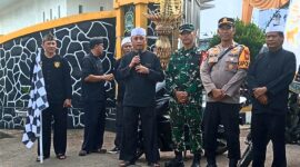 Kirab pataka dimulai dari halaman Kantor Kecamatan Tanjungsiang dan menyusuri seluruh desa di wilayah kecamatan. 